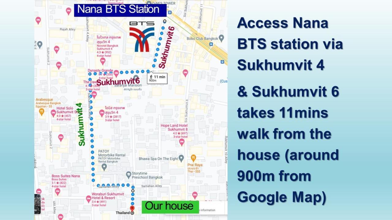 AT NANA ,4BR,4R,Nana BTS,10MintoSiam Banguecoque Exterior foto